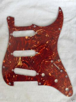 Slagplaat / pickguard voor stratmodel, tortoise 