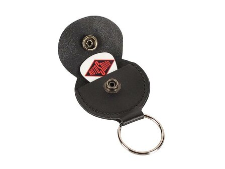 Rotosound zwarte keyring plectrumhouder met 1 plectrum