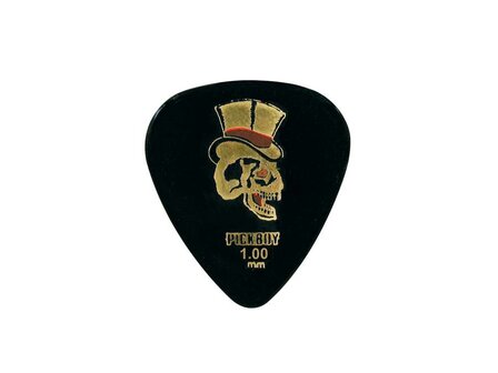 Pickboy Celltex 1.00 mm plectra met &quot;top hat&quot; design, 5 stuks