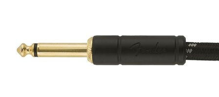 Fender DeLuxe Series instrument cable, 15 ft (ca 450 cm) Black Tweed