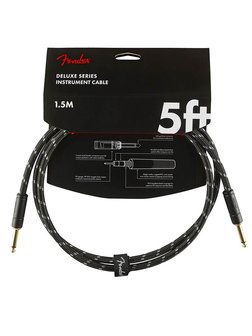 Fender Deluxe Series instrument cable, 1.5 meter black tweed