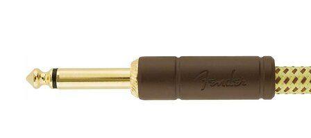 Fender Deluxe Series instrument cable, 15ft (ca 450 cm), tweed