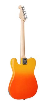 SX Modern Series TE style electric guitar with gigbag, Burning Fire