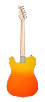 SX Modern Series TE style electric guitar with gigbag, Burning Fire