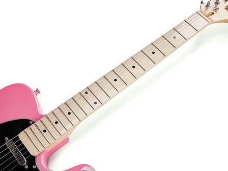 SX Modern Series TE style electric guitar with gigbag, Pink Twilight