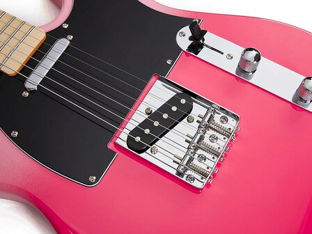 SX Modern Series TE style electric guitar with gigbag, Pink Twilight