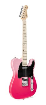 SX Modern Series TE style electric guitar with gigbag, Pink Twilight