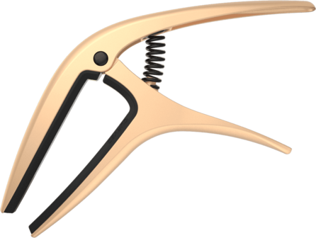 Ernie Ball Axis Capo, Gold Satin voor nylon- en staalsnarige gitaar