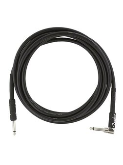 Fender Professional Series instrument cable, haaks 3 meter zwart