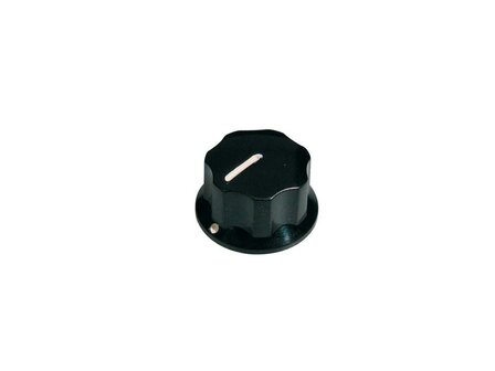 Knob for Jazz bass, black, with set screw, small, knop