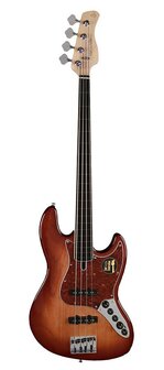 Sire Basses V7+ Series Marcus Miller fretless basgitaar Tobacco Sunburst