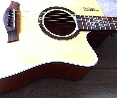 Rosen R235 dreadnought, massief spruce bovenblad