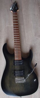 CORT E-Gitaar, X-100, Open Pore Black Burst