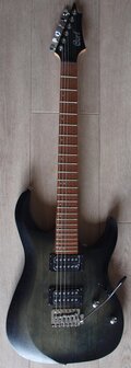 CORT E-Gitaar, X-100, Open Pore Black Burst