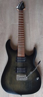 CORT E-Gitaar, X-100, Open Pore Black Burst