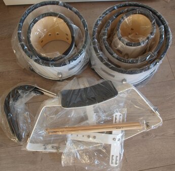 5-delige marching drumset met draagstel