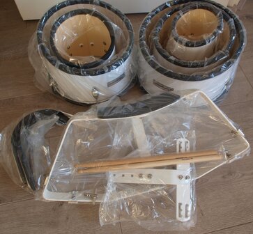 5-delige marching drumset met draagstel