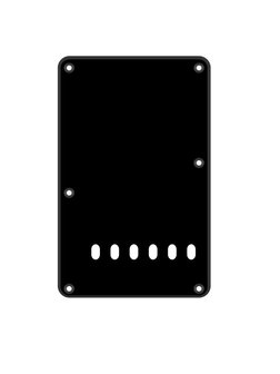 Backplate zwart, 1 ply, standaard Stratocaster, 86x138mm