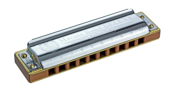 HOHNER Mondharmonica, Marine Band – Deluxe, E-, G-, A-, Bb of C-stemming