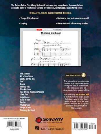 Ed Sheeran Deluxe Guitar Play-Along Volume 9