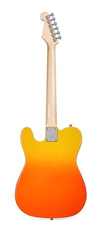 SX Modern Series TE style electric guitar with gigbag, Burning Fire