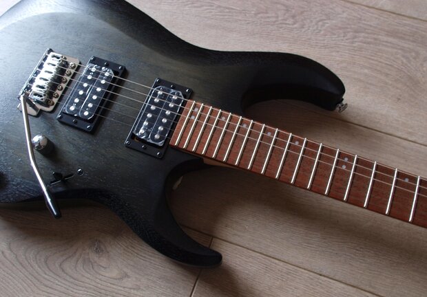 CORT E-Gitaar, X-100, Open Pore Black Burst