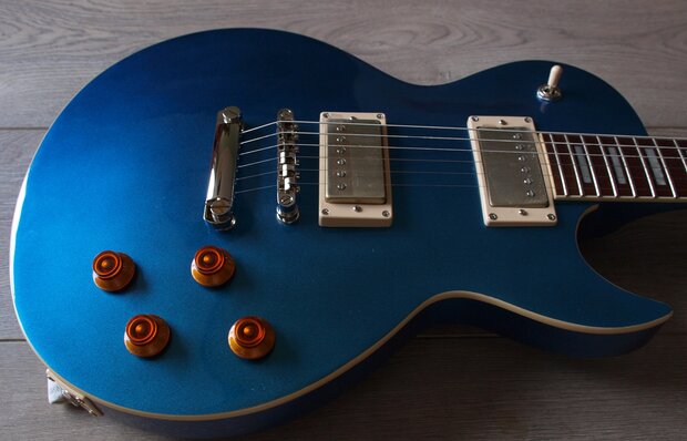 Cort E-Gitaar, CR200, Flip Blue Les Paulmodel