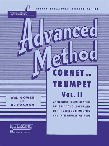 Rubank Advanced Method Trompet or Kornet Vol I or II