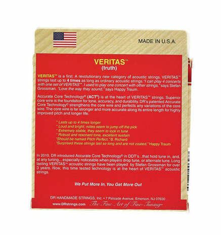 DR Veritas snarenset Acoustic Phosphor Bronze, 13-56